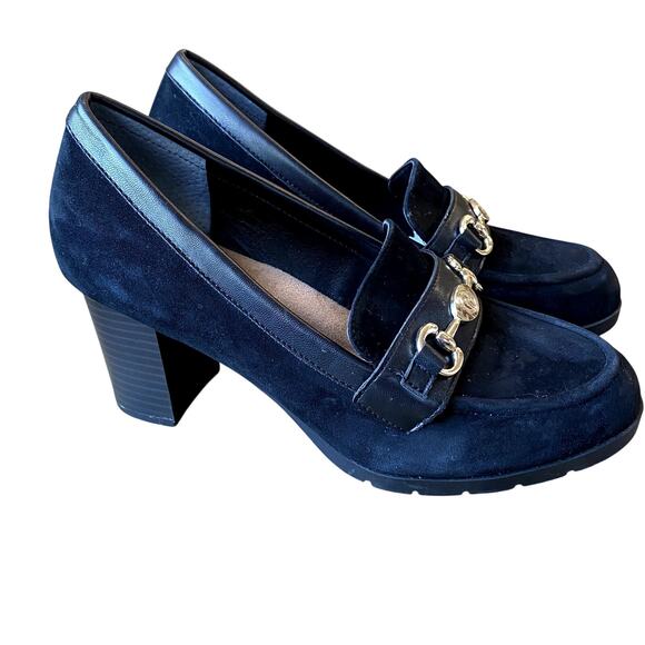 Giani Bernini Women's Porshaa Memory Foam Block Heel Loafer Pump 9.5 - Picture 1 of 12